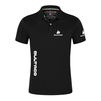 Bultaco Cemoto moto ricamo 35% cotone Polo Casual tinta unita Slim Fit uomo nuova moda estiva abbigliamento di marca