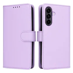 Versatile Detachable Leather Wallet Phone Case - Galaxy A35 (5G) (Purple)