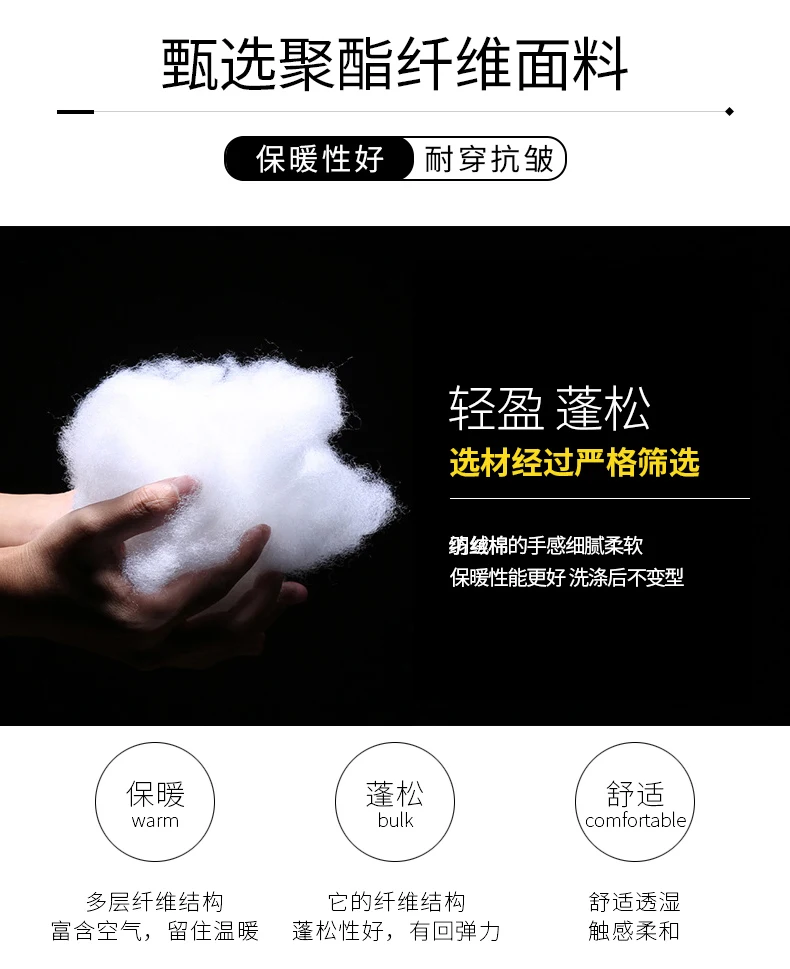 New trendy brand hooded fake two-piece cotton jacket men's thickened Korean version American bread jacket down cotton jacket