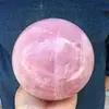 Large Size Natural Pink Rose Quartz Magic Crystal Healing Ball Sphere Decor 2