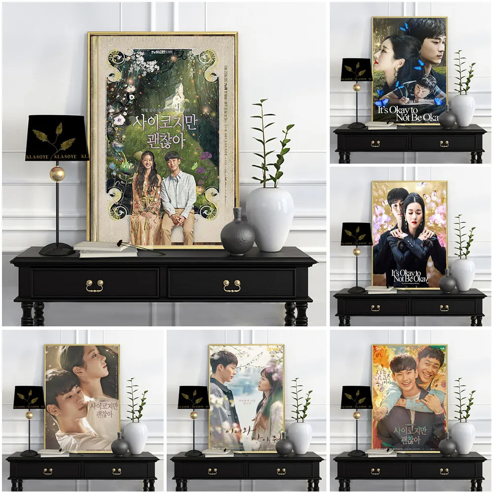 

It's Okay To Not Be Okay Poster Romantic Comedy TV Series Wall Picture Modern Art Print Dormitory Bedroom Decor Canvas Painting