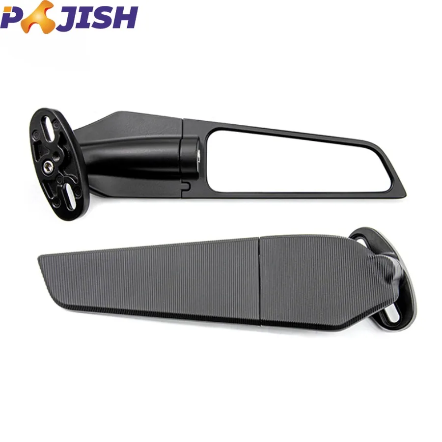 

Motorcycle Adjustable Rotating Fit for YZF R3 R25 NMAX155 Modified Wind Wing Adjustable Side Mirror Motorbike Wing Mirrors Large