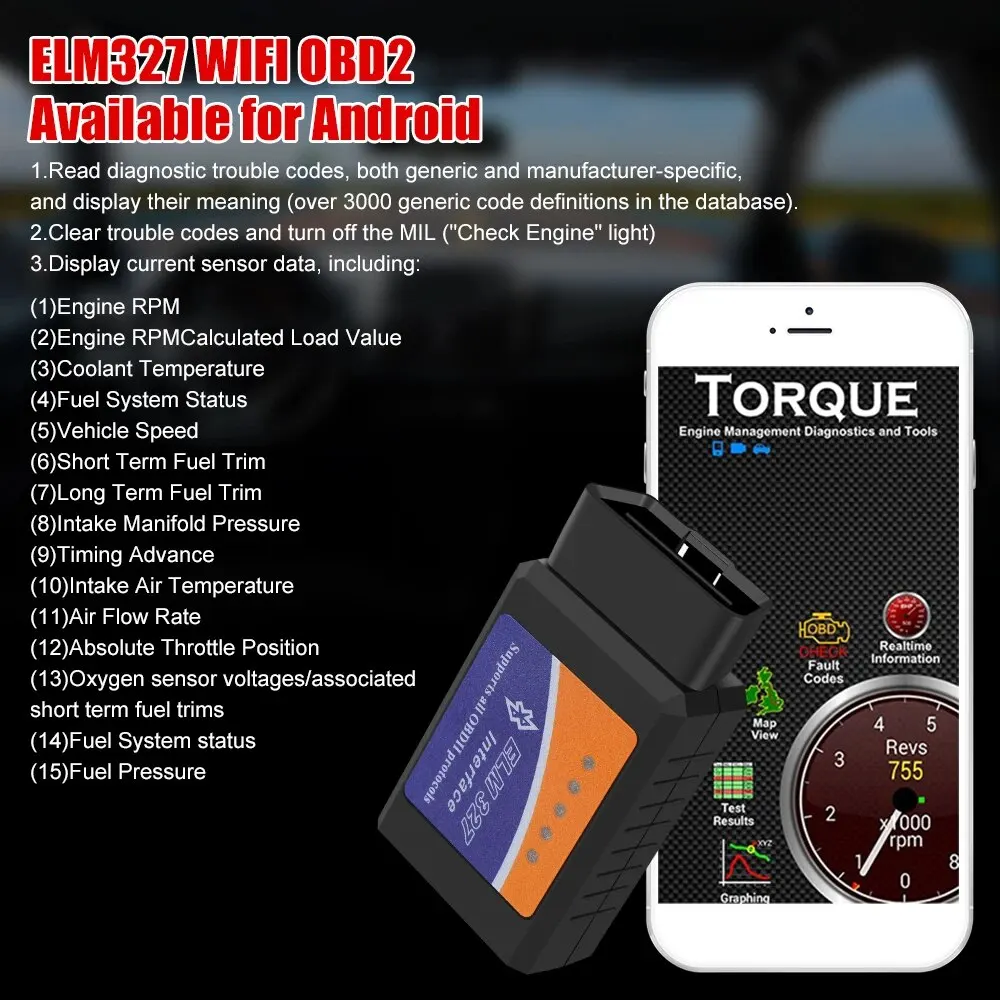 Obd2 Scanner Obd Code Reader System Diagnostic Tool Bluetooth ELM327 OBDII Auto Diagnostic Tool for Android ELM327 V2.1 OBD2 Code Reader OBD2 Car Diagnostic Tool Scanner