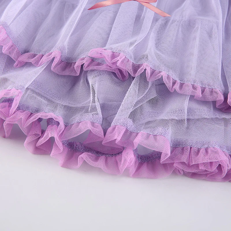 Contrast Color Mesh High Waist Slim Bow A-Line Skirt Cute Purple Patchwork Micro Mini Skirts 2022 Women Summer purple skirt