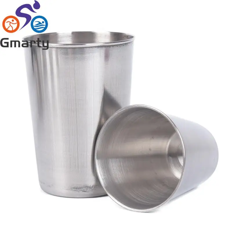 Outdoor Camping Cup Tableware 30ml/70ml/170ml Travel Cups Set Stainless Steel Cover Mug Drinking Coffee Tea Beer With Case