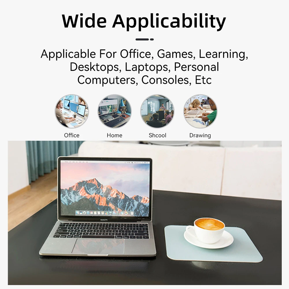 Small Size Office Mouse Pad Colorful Double side Waterproof Desktop Protector Mat PU Leather Non slip MousePad For Laptop PC AliExpress