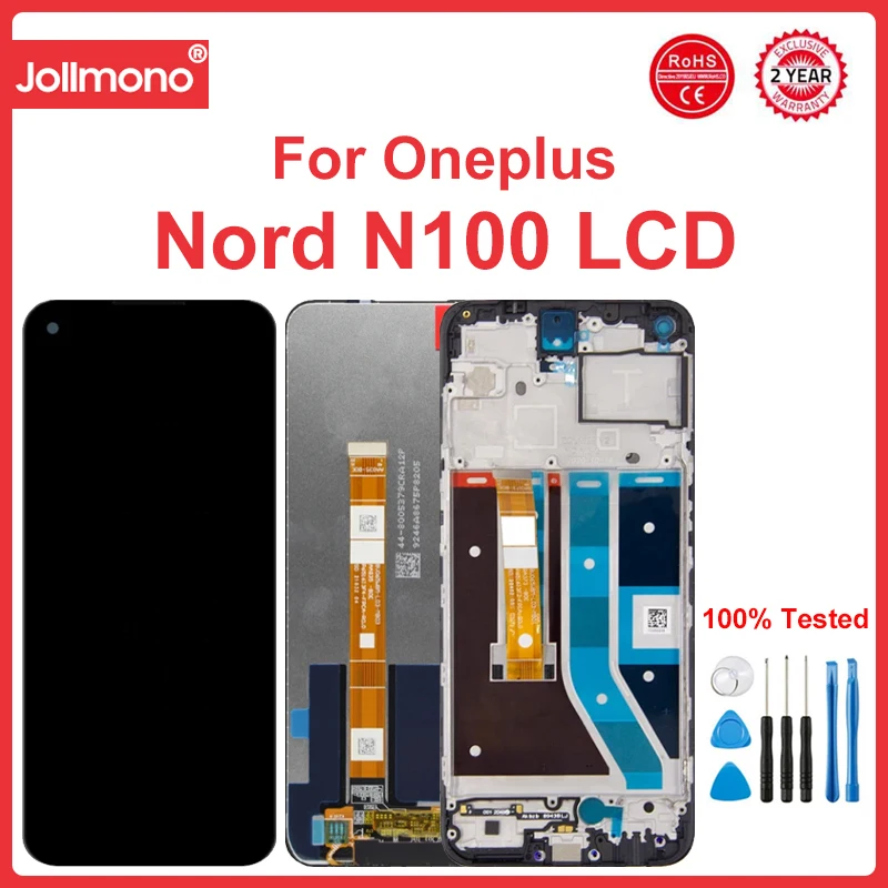 

ЖК-дисплей 6,52 дюйма стандарта AAA для Oneplus Nord N100 с заменой рамки