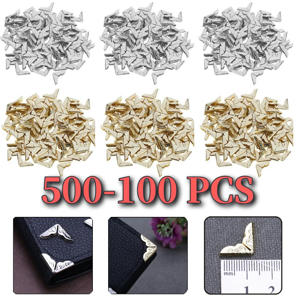 100pcs Tone Scrapbooking Albums Corner Protectors for Scrapbooks Menus ...