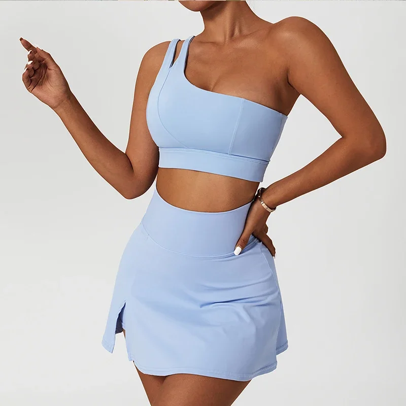 Tennis Skirt Sets Sports Short Skirt Tracksuit Breathable Golf Wear Mini Skirts Women Beach Tennis White Dresses Sportswear