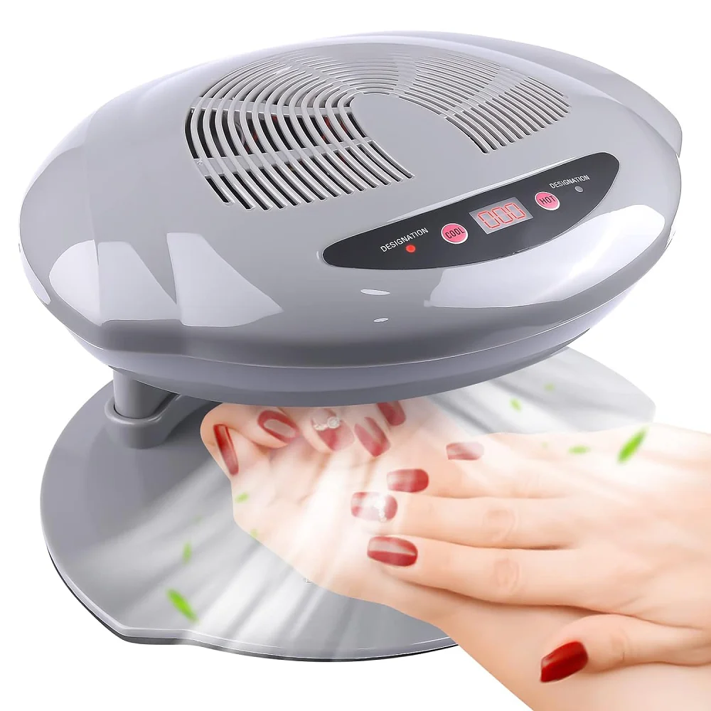 LINMANDA Professional Nail Dryer 400W Air Nail Fan Blower Dryer Machine Auto Induction Warm Cool Wind Air Nail Polish Drying Fan 5