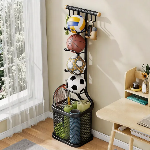 DSA basketball stand floor rack large capacity yoga mat storage basket fitness equipment rack ball finishing rack