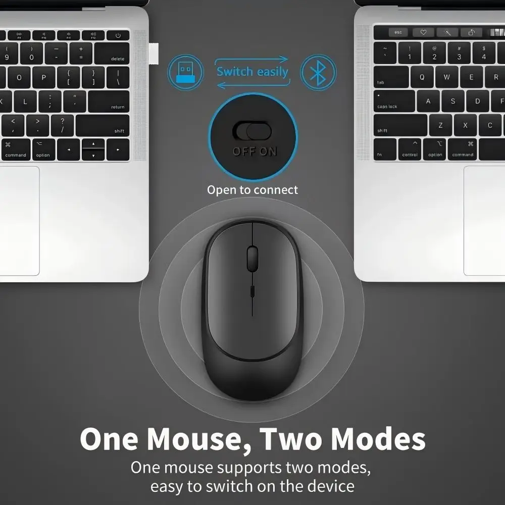 Wireless Mouse Rechargeable Mouse Gamer Dual Modes Bluetooth-compatible 2.4G USB Mute Mice For Laptop Pad Tablet Macbook Mause wireless mouse,gaming mouse