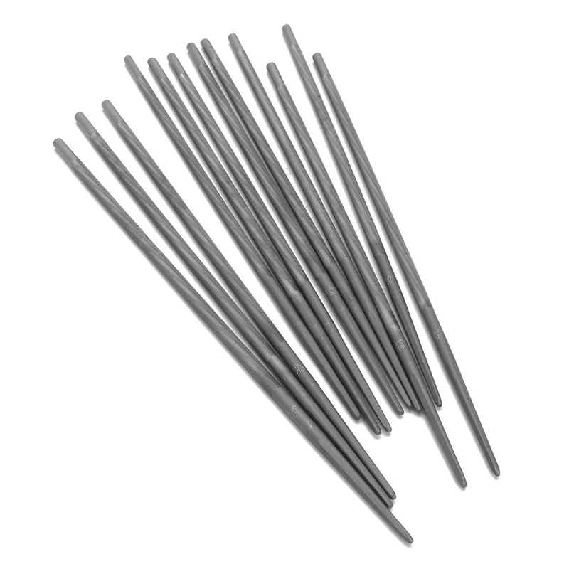 Description Picture 4 of item12 Pieces Chainsaw Round Files 4.8mm for Sharpening Chain Saw Sharpener Usually