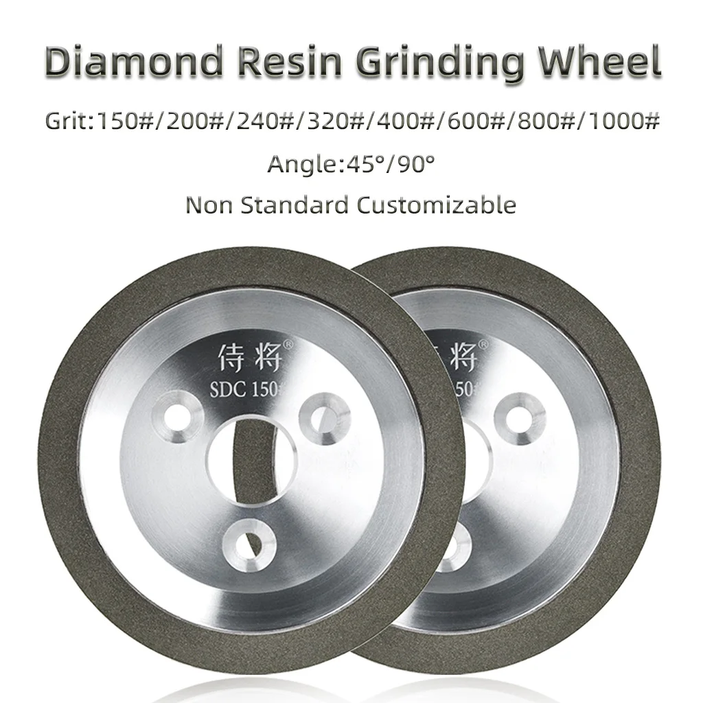 SDC Diamond Resin Grinding Wheel Cup Grinder Disc 125mm For Carbide Metal Angle Grinder Tool 150/200/240/320/400/600/800/1000#