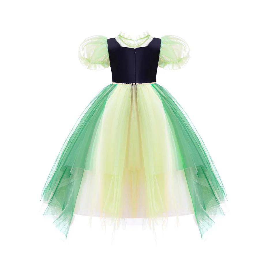 Anna Green Dress Girls Lace Tulle Elegant Gown Kids Stage Performance  Princess Costume Children Purim Cosplay Clothes - AliExpress 1501