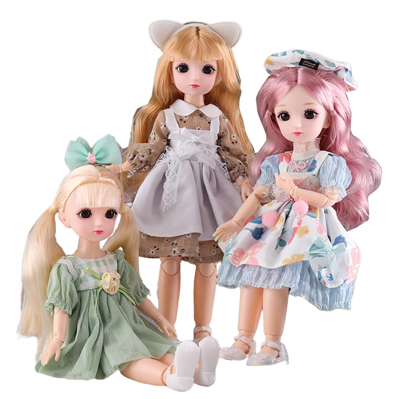 New 30cm Princess Doll ( Option B) or Dress Up Clothes ( Option A) Accessorie 1/6 Bjd Doll Children's Girls Birthday Gift Toys