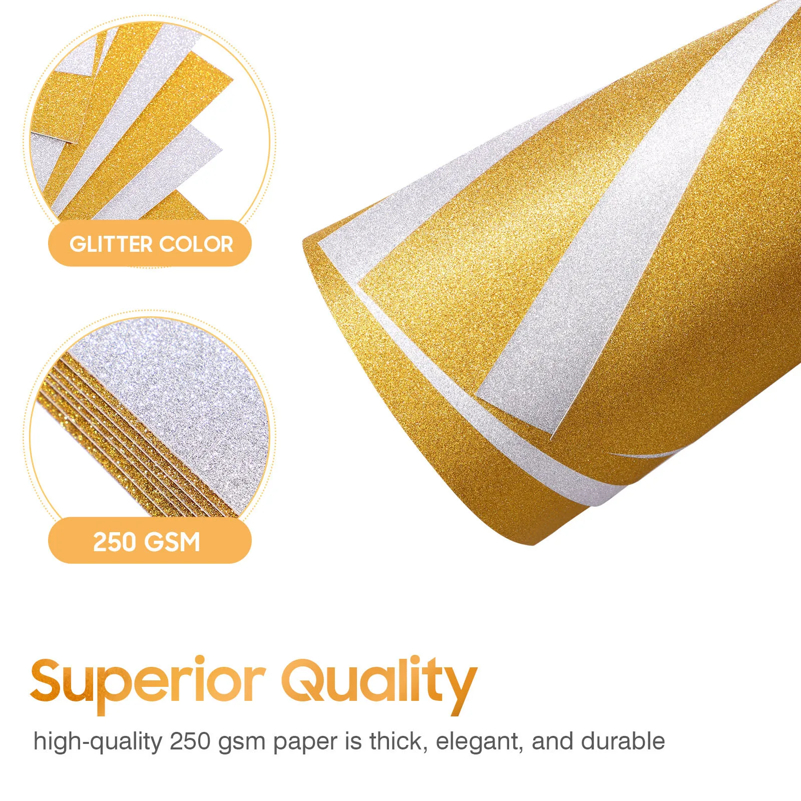 Colored Glitter Cardstock Sheets 5