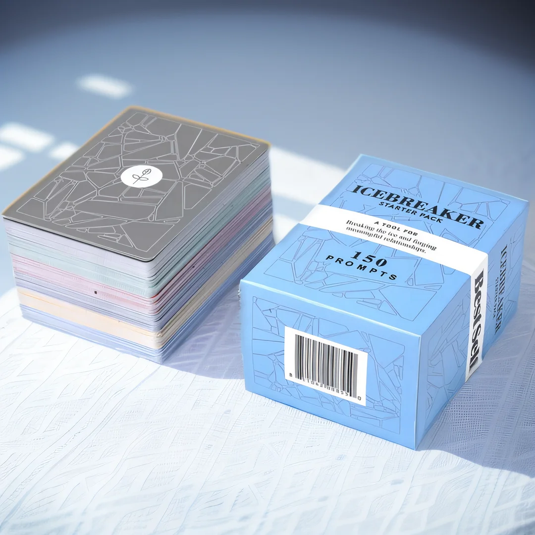 Conversation Starter Cards Game Icebreaker Deck Powerful Tool to Establish and Strengthen Relationships by Cultivating Open 2