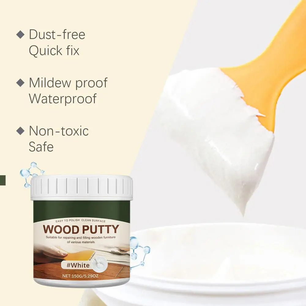 Description Picture 5 of item150g Stainable Wood Crack Filler Wood Furniture Repair Kit Touch Up Wood Putty Wood Caulking Filler For Repairing Wood Scratches