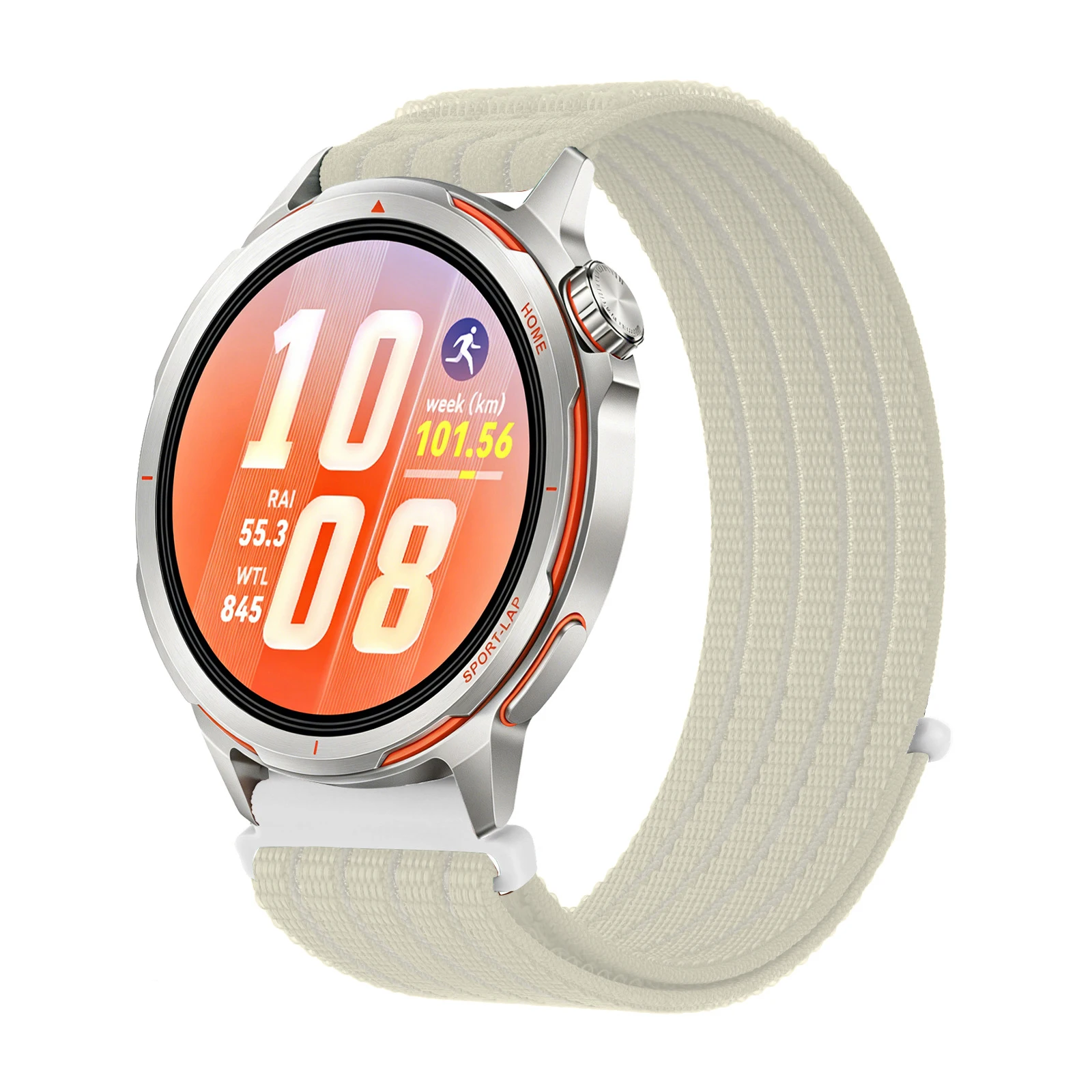 Sport Nylon Loop Bracelet Watch Strap, Compatible with Various Models (20mm/22mm)