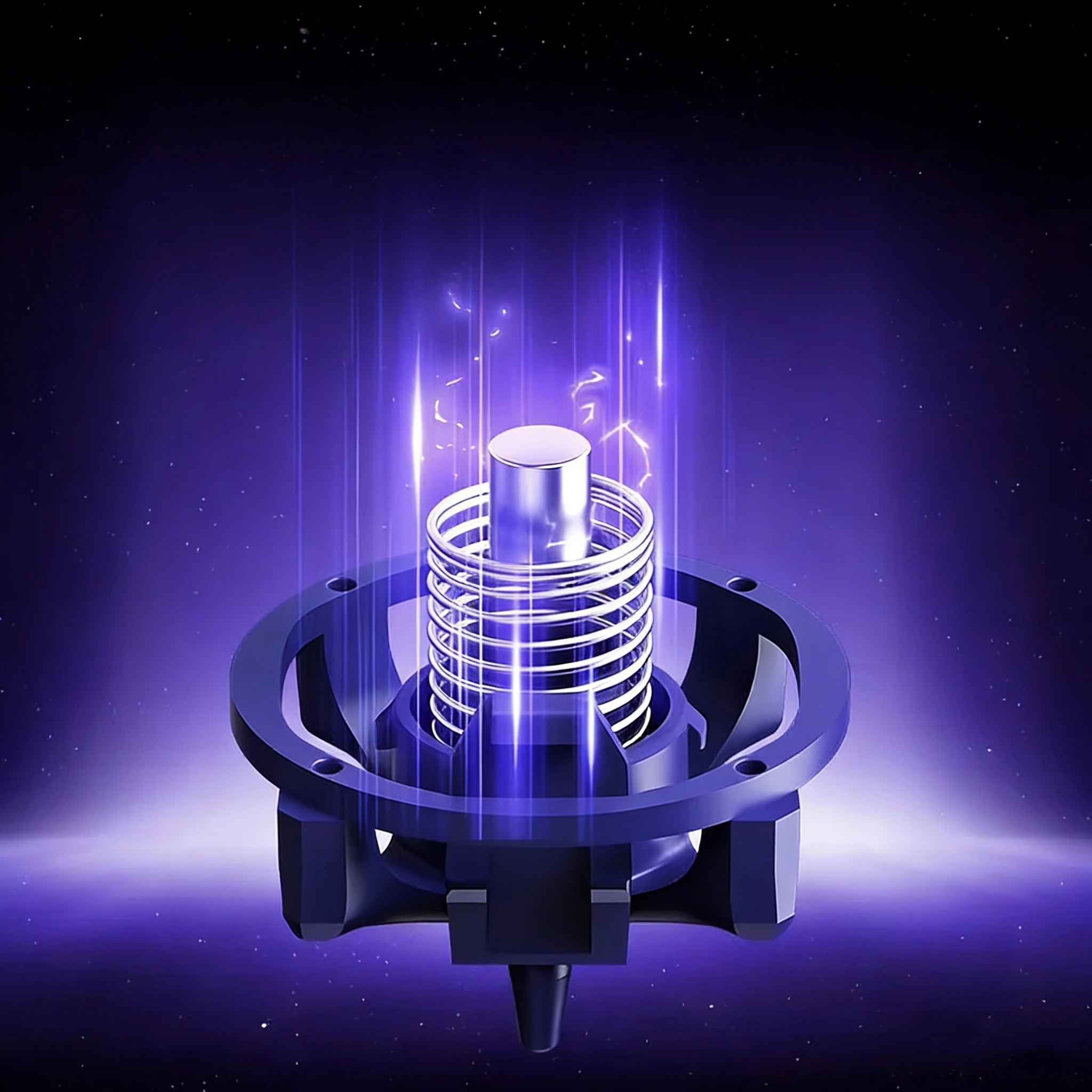 Illusion Purple Silver Pink Mist Linear Magnetic Switch – Long Spring