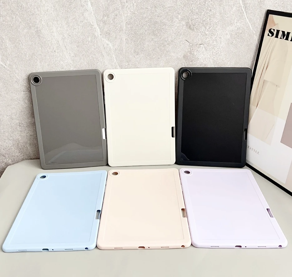 Candy Color Tablet Case with Pencil Holder - TPU Cover