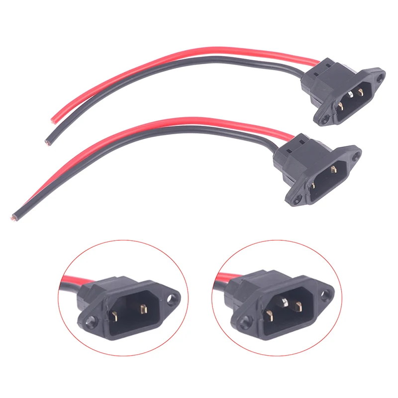 

High Quality Electric Scooter Bike Battery Charger Port 2/ 3Pin Plug Connector Jack Socket Safe And Durable