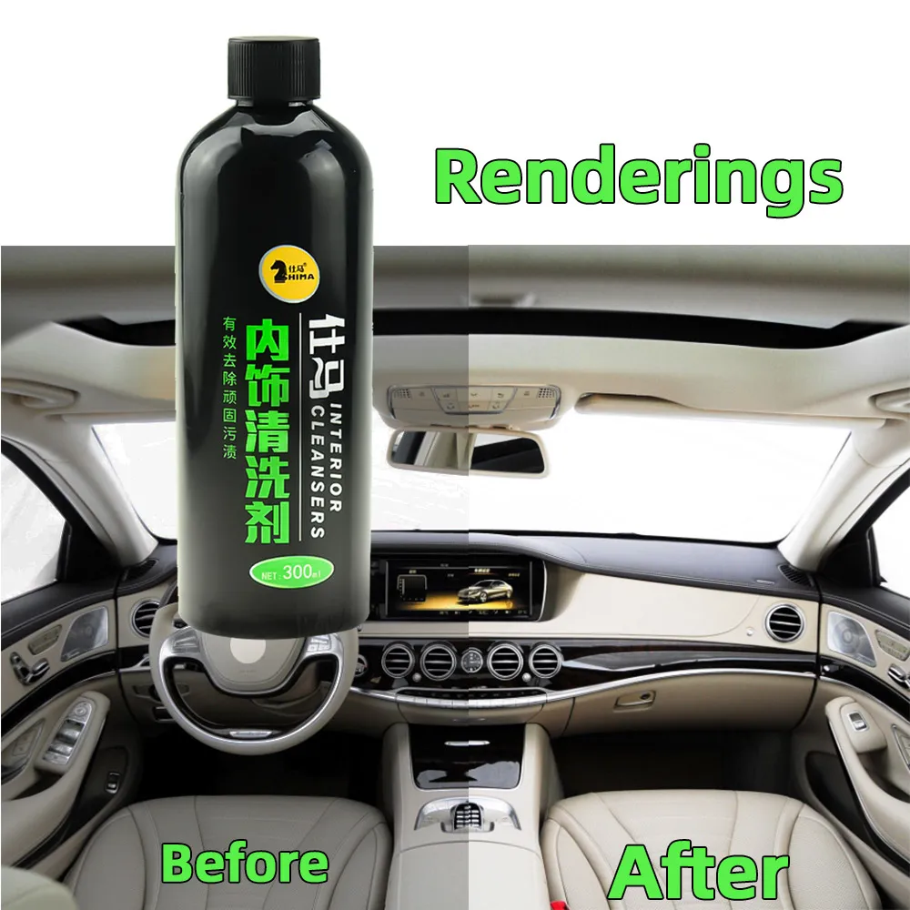 

300ml Car Interior Cleaner Foam Cleaner To Remove Odor And Stains Car Cleaner Car Polish