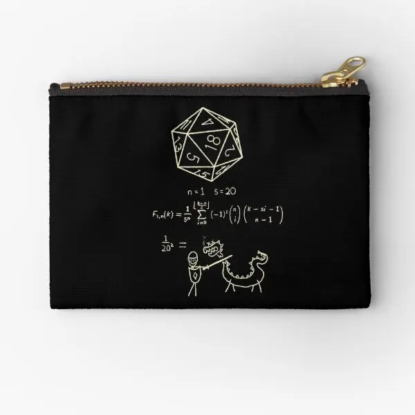 

The Science Of 20 Sided Dice Zipper Pouches Panties Pure Men Bag Small Women Underwear Storage Packaging Coin Socks Key Wallet