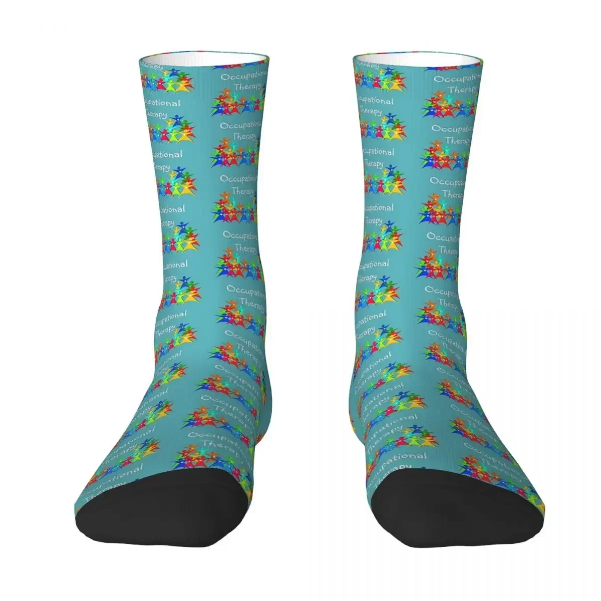 

All Seasons Crew Stockings Occupational Therapy Appreciation Socks Harajuku Fashion Hip Hop Long Socks for Men Women Gifts