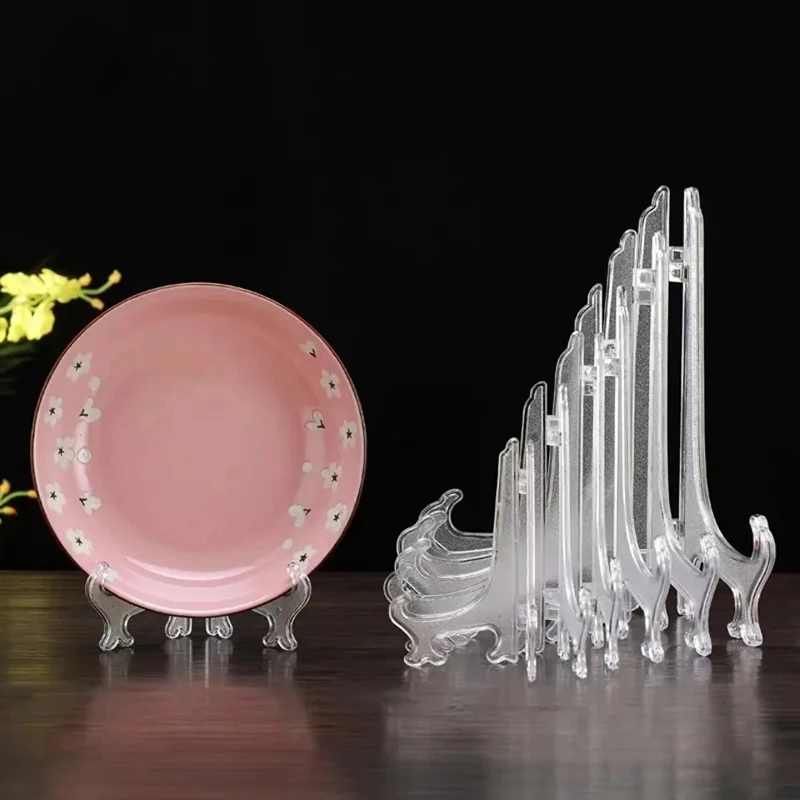 Lot 20 Chevalets Acrylique Transparents. Support Pour Assiettes