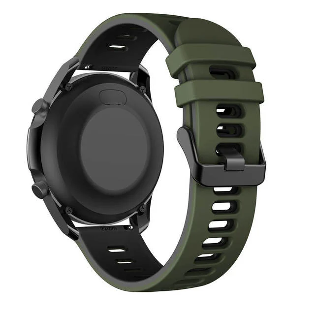 Versatile Silicone Smartwatch Replacement Strap, 22mm/20mm
