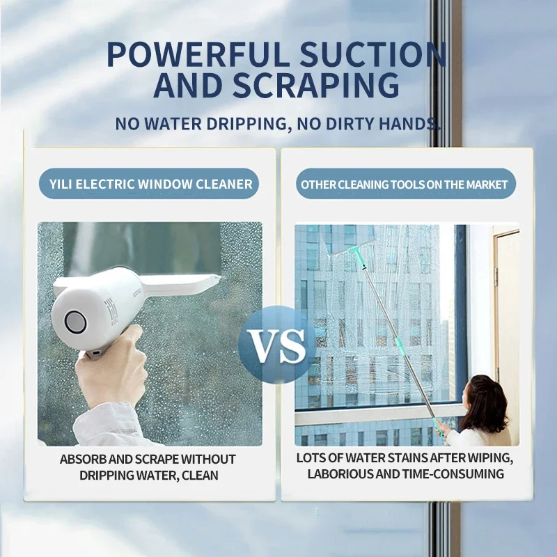 Electric Window Cleaner For Home Wireless Glass Cleaning Machine Kitchen Bathroom Cleaning Tools Car Windshield Mirror Wiper 5