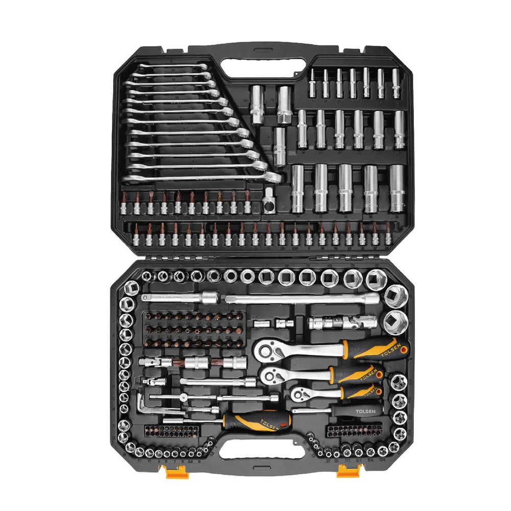 

TOLSEN Box Case Combo Package wrench Professional 216Pcs Socket Tool Sets