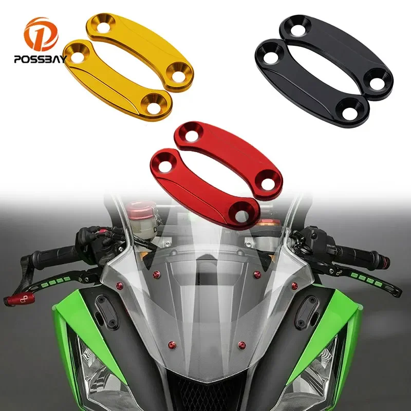 

Motorcycle Block OFF Plate Rear View Mirror Hole Cover Mirror Chassis Code Cap Base for Kawasaki ZX10R ZX6R NINJA 400 2020