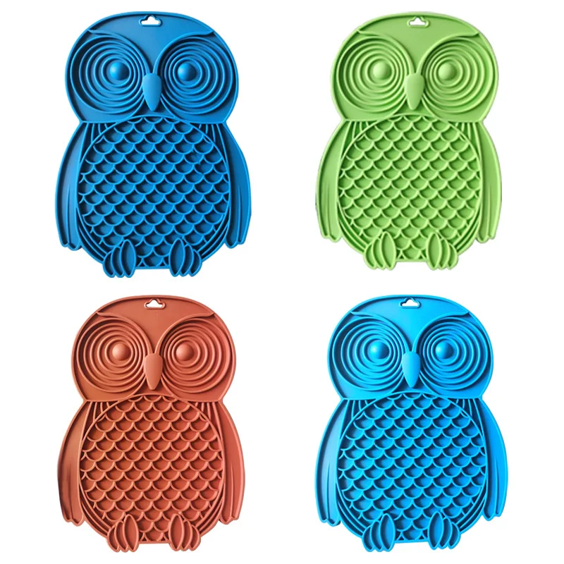 

New Silicone Dog Lick Pad Pet Slow Food Tray Dog Slow Food Pad Pet Placemat Slow Food Pad Cat Lick Pad