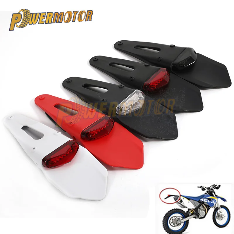 Motorcycle Rear Fender With 12V LED Taillight For SUZUKI HUSQVARNA