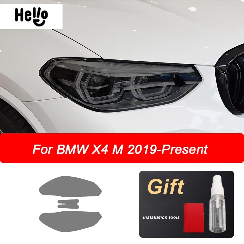 thumbnail image 1 of Película protectora de TPU para faros delanteros de coche, tintado en negro ahumado, para BMW X1, F48, X2, F39, X3, F25, G01, X4, F26, G02, X5, F15, G05, X6, F16, G06, X7, 1 of 5