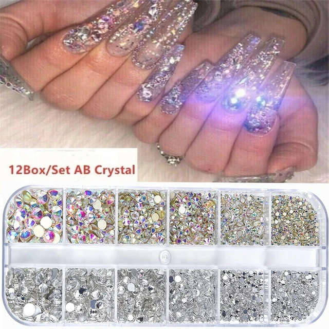 Nail-Art-Rhinestones-Kit-2400pcs-Nail-Gems-Ab-Flatback-Rhinestones-Gems-Stones-with-Storage-Organizer-for jpg