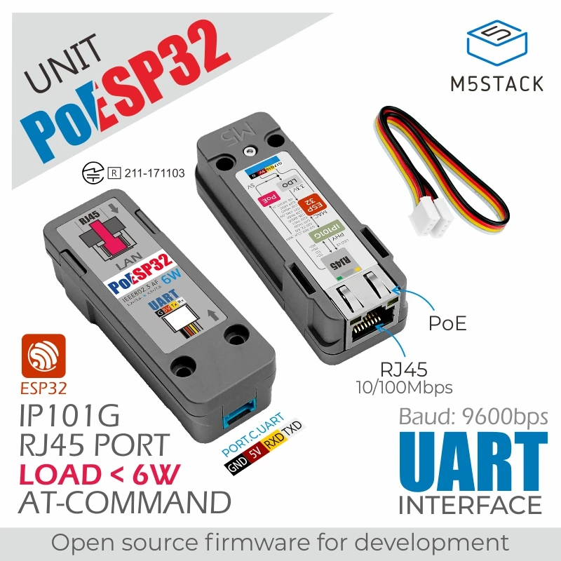 Ethernet com Poe Oficial M5stack-esp32 Unidade - Imagem 2