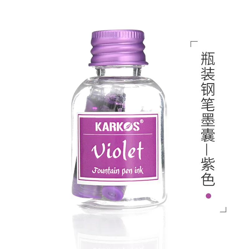 Vibrant Water-Soluble Fountain Pen Ink Set - 30ml Bottle & Replaceable Refill
