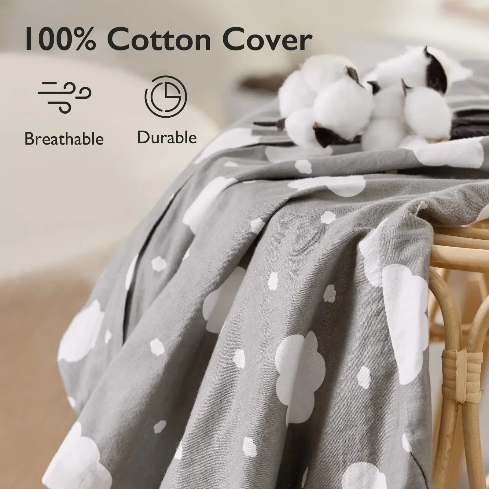 Ergonomic Baby Nursing Pillow Cover 
