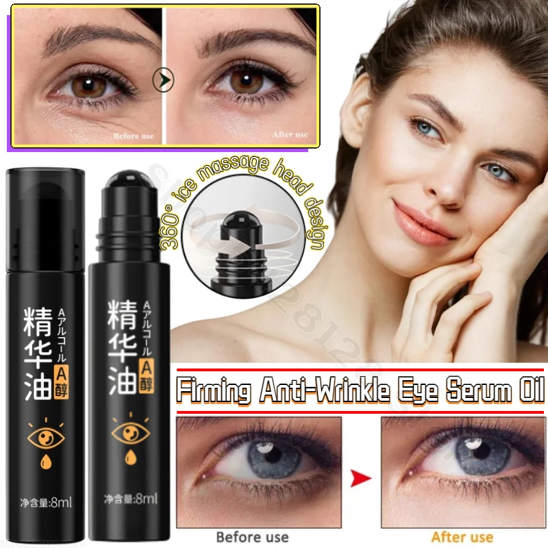 

Firming Anti-wrinkle Eye Essence Oil Fades Fine Lines Around The Eyes Eye Massage Roller Ball Improves Dull Skin 8ml