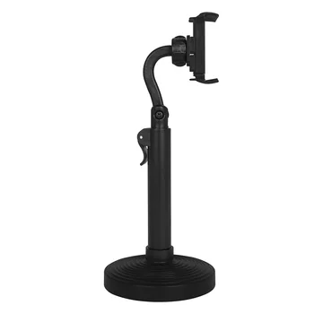 Supporto per telefono cellulare da tavolo Supporto per telefono cellulare portatile con base rotonda con rotazione di 360 gradi per supporto per smartphone multimediale Live Shot