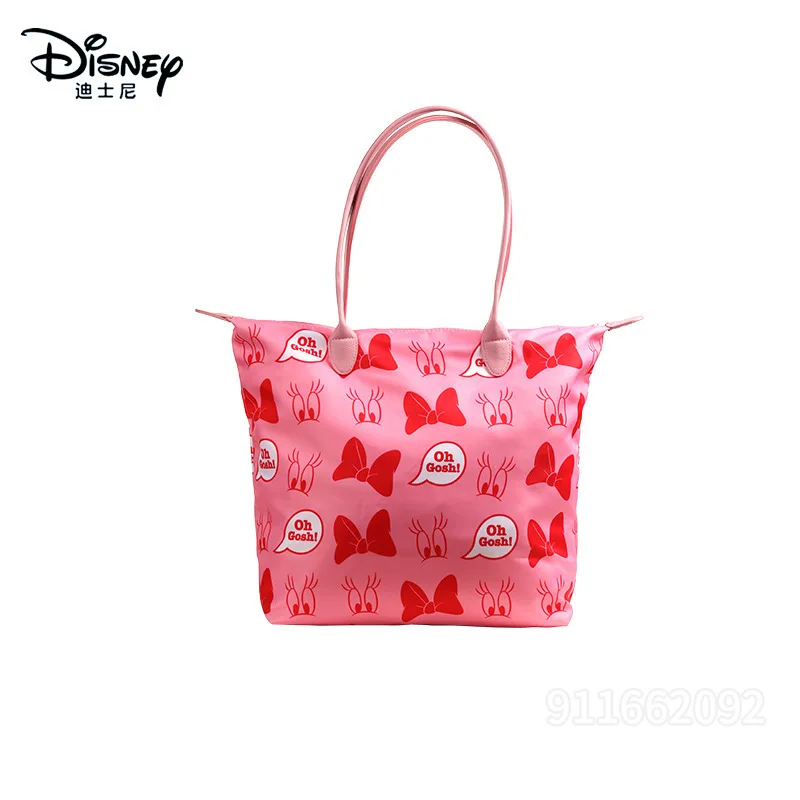 Disney Mickey Original New Handbag Light Fashion Minnie Women's Shoulder Bag Large Capacity Luxury Fashion Travel Tote Bag