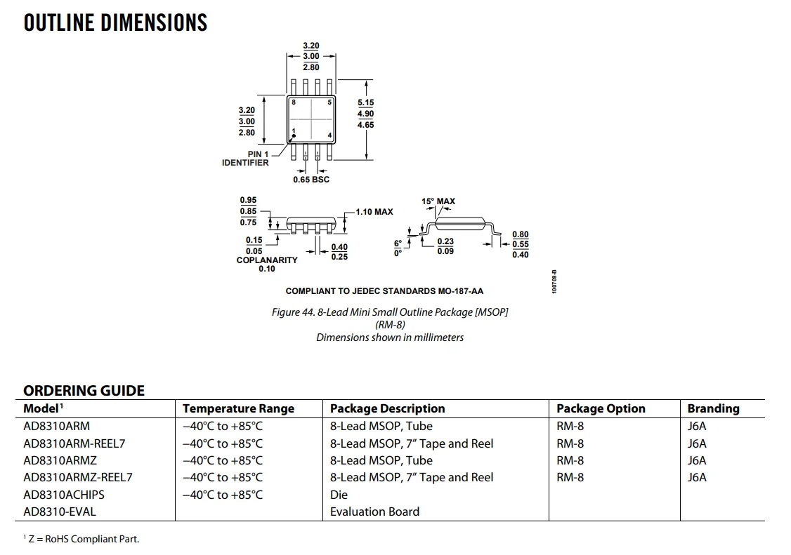 AD8310 Pinout, Datasheet, Equivalent, Circuit, And Specs, 59% OFF