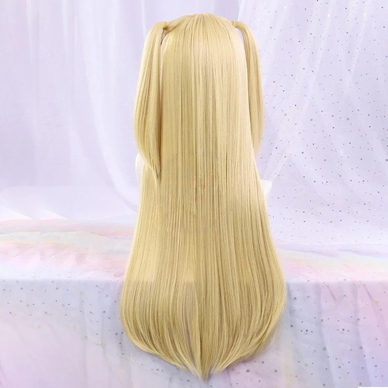 Golden Blonde Long Cosplay Wig - Heat-Resistant Synthetic Fiber Hair