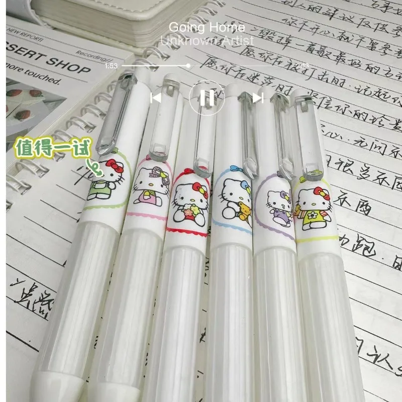 

Sanrio Hello Kitty Press Gel Pen Qualify High Appearance Level Smooth Quick-dry Cartoon Cuteness Girl's Heart Holiday Gift