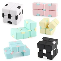 Infinity Cube Fold Fidget Toy Square Plastic Magic Cube Office Flip Cubic Puzzle Vent for Kid adhd Autism Fast Delivery Products 1