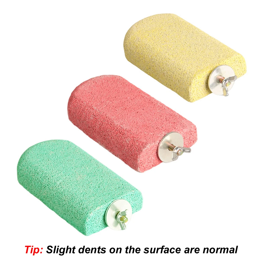 Bird Stand Toy Calcium Milk Molar Platform Board Parrot Jumping Platform Grinding Stone Chew Toy 1pc for Parrot Squirrel Hamster